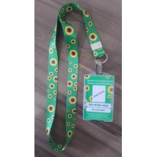 Kit Crachá Girassol  - Deficiências Ocultas com cordão e capinha 