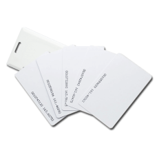 Cartão Proximidade Rfid 125khz - Impressão Frente colorido e verso com dados em preto