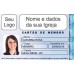 CARTEIRINHAS EM PVC - Impressão frente colorido sem limites de cores e verso com dados em preto
