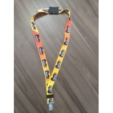 Cordão Digital Personalizado 20mm Acabamento todo em Plástico e Trava de Segurança