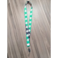 Cordão Digital Personalizado 20mm acabamento em argola e fecho para pen drive, chaves, crachá ou carimbo