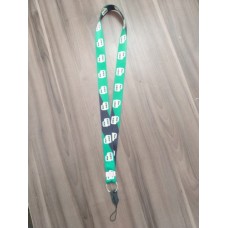 Cordão Digital Personalizado 20mm acabamento em argola e fecho para pen drive, chaves, crachá ou carimbo