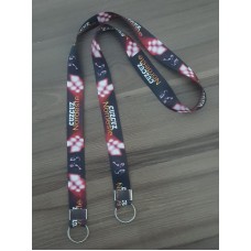 Cordão Digital Personalizado 20mm acabamento em 02 Argolas