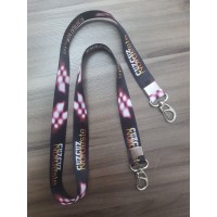 Cordão Digital Personalizado 20mm acabamento em 02 Mosquetão